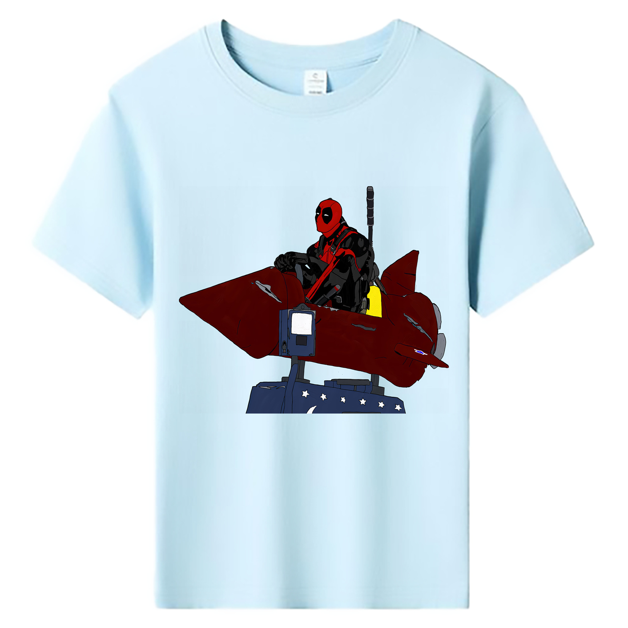 （画像用） Deadpool デッドプール 綿100％キッズTシャツ（フロントプリント）